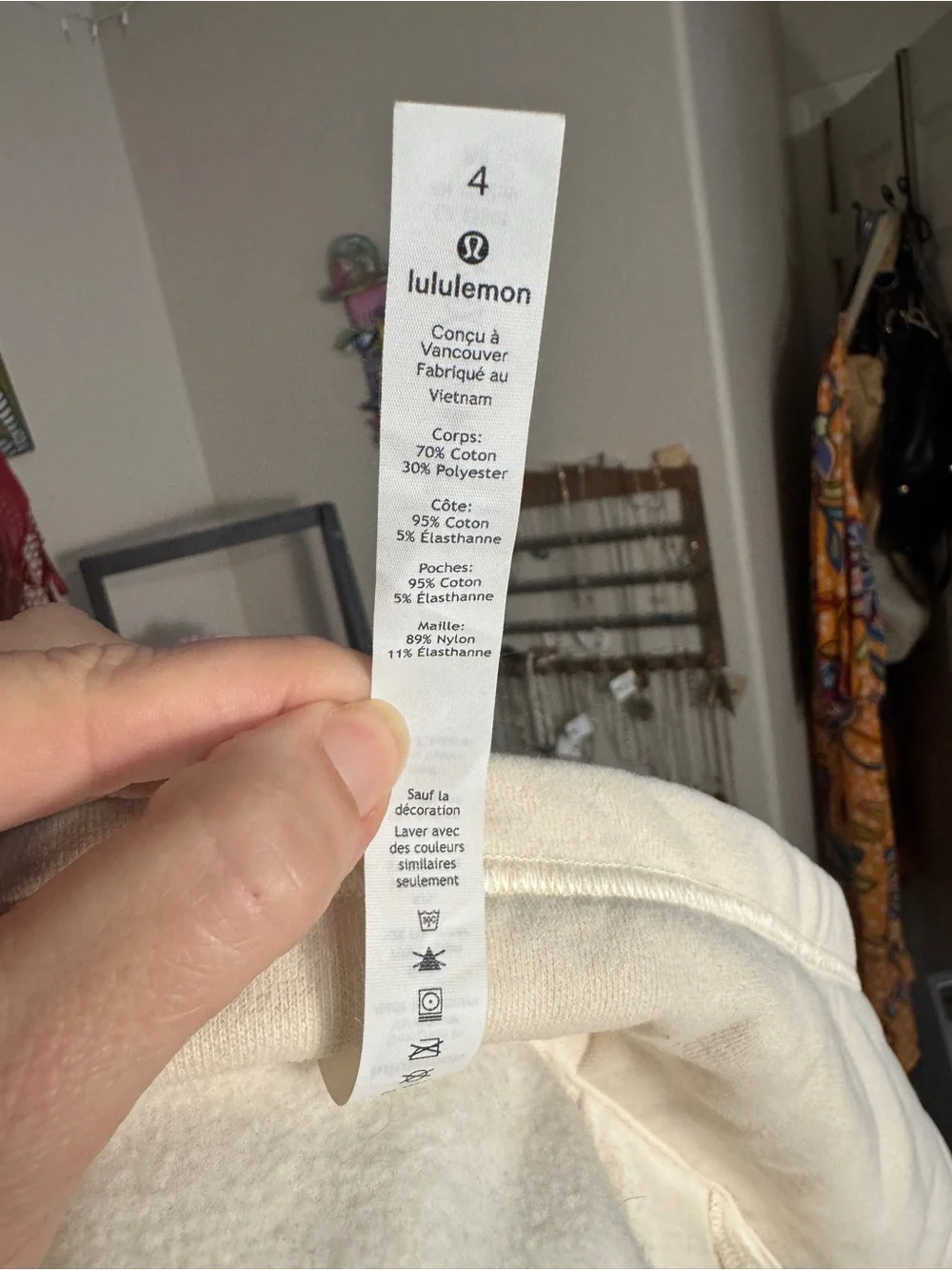 Women's Lululemon Cream High-Collar Zip Active Jacket